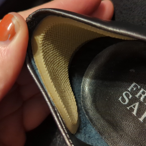 Franco Sarto Black Kitten Heels buttons Size 7 - Picture 7 of 8